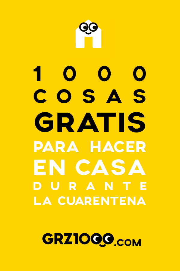 Mil gracias - 1000 cosas gratis para hacer en casa durante la cuarentena - GRZ1000.com